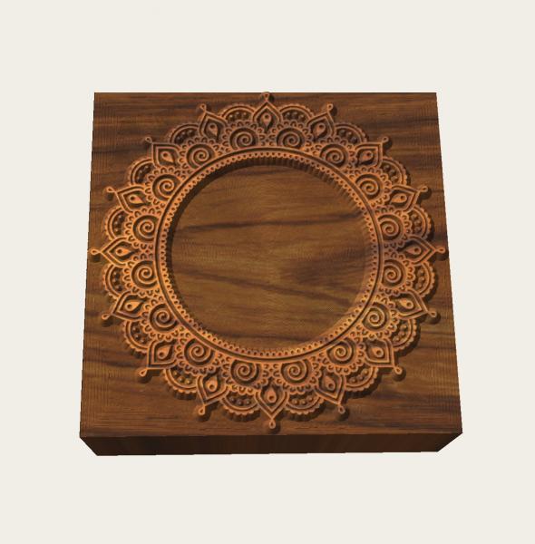 Mandalastempel aus Hartholz Mandalastempel aus Hartholz